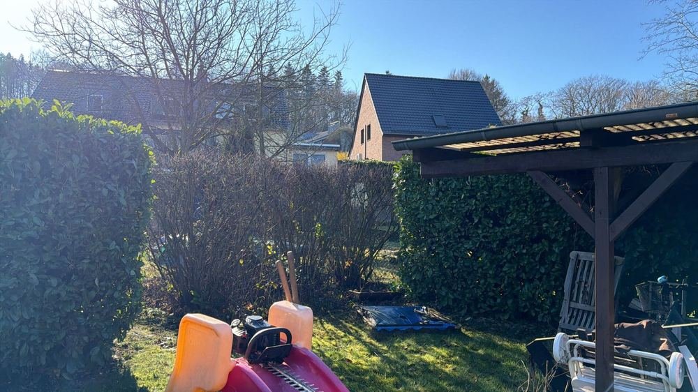 Gepflegter Garten mit Rasen